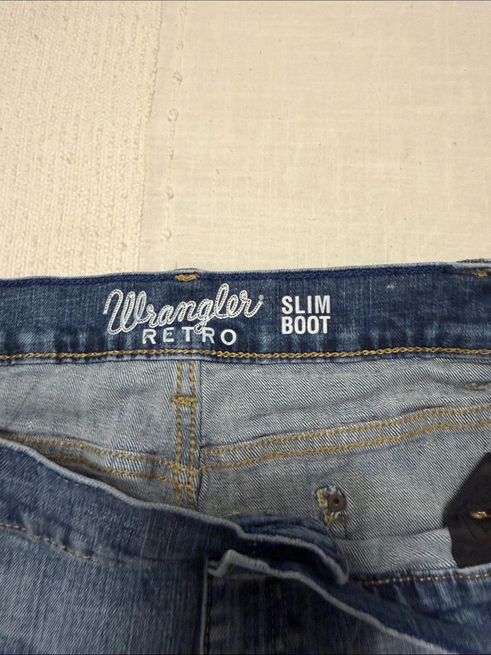 TWO PAIR Wrangler Light Blue Men’s Slim Bootcut Jeans 40x32